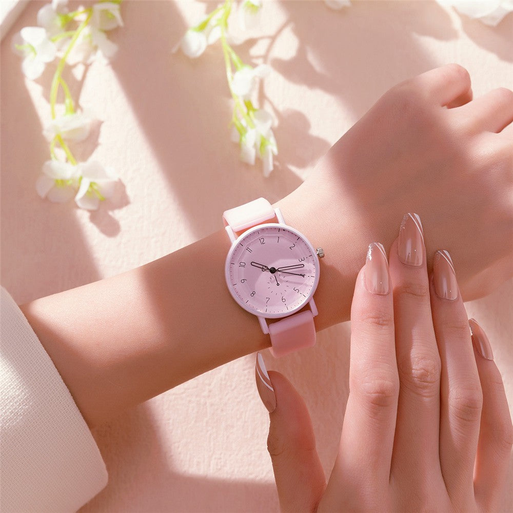 Pink Digital Simple Women Dresses Brand Watches Fashion 2023 New Casual Silicone Strap Ladies Quartz Watche Gift Clock