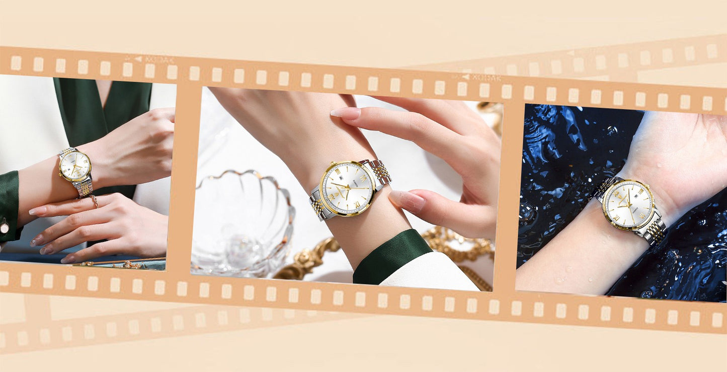 POEDAGAR New Luxury Woman Watch Waterproof Luminous Date Ladies Watch High Quality Stainless Steel Simple Women's Quartz Watches