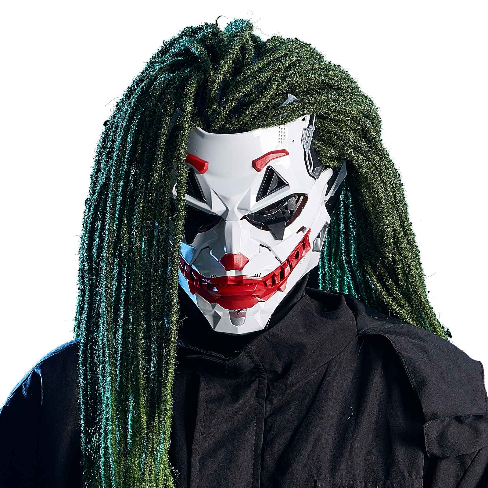 Cyberpunk Masks Braids 2d Cosplay Resin Custom Products Halloween Anime Role-Playing Props And Gifts Toys