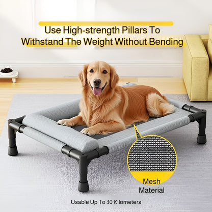 Winter Moisture-Proof Large Pet Bed Removable And Washable Off-The-Ground Bed Breathable Mesh Camp Bed Universal Pet Bed