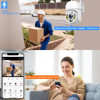 5MP HD 2.4G/5G Wifi IP Camera PTZ Outdoor waterproof Home Security protection Full Color Night Vision Surveillance Tuya Cam