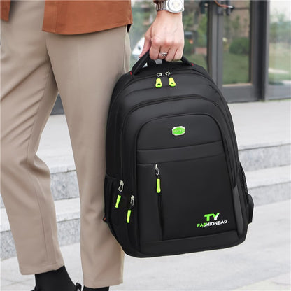 Mochilas Minimalistas de Grande Capacidade Masculinas Impermeáveis Oxford Mochila Escolar para Deslocamento Casual de Negócios Múltiplos Bolsos Bolsa de Viagem