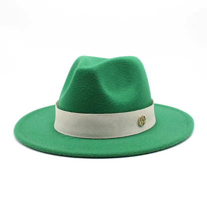 New Fedora Hat For Women Winter Elegant Fashion Formal Wedding Decorate Church Cap Panama Party Jazz Hat chapeau femme