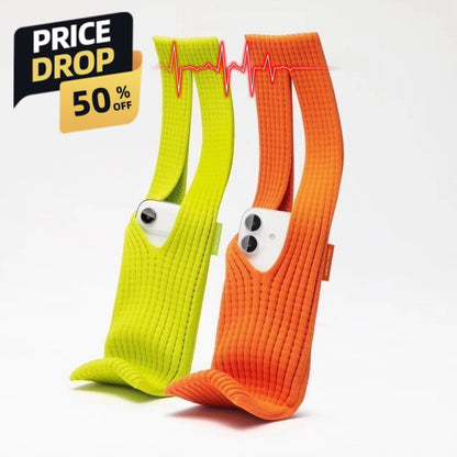 For Apple For iPhone Winter Tech foriPad Fashion Gift Compatible Knitted Cross body Bag Pet Snack Pocket Cozy Christmas Stocking