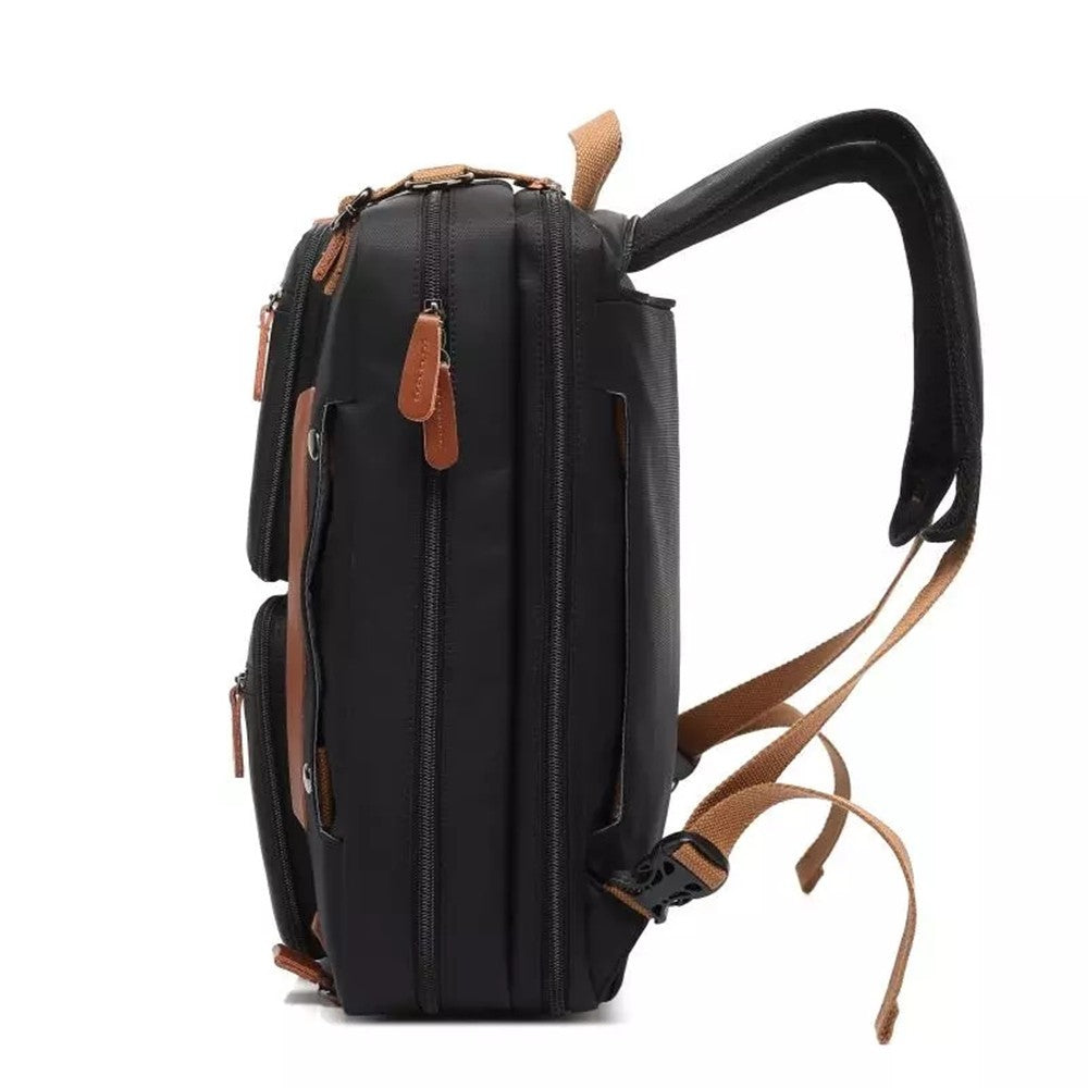 Nova Mochila Conversível Multifuncional 2025 Mochila para Notebook de 15,6/17,3 Polegadas Mochila de Viagem de Negócios Mochila Escolar de Nylon Impermeável