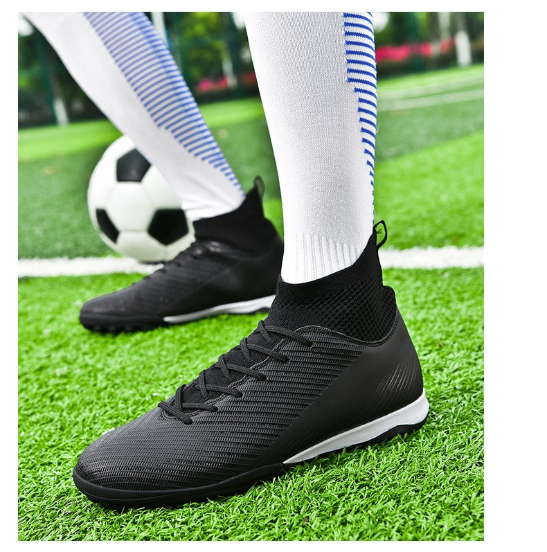 Men Fast Soccer Shoes Professional TF/FG Indoor Futsal Football Field Boot Unisex Society Cleats Long Spikes Sneaker Comfortable