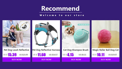 Nylon Dog Collar Adjustable TPU Pet Leash for Large Dogs Collars Accessories Pets Cat Leashs Lead Dog Supplies Waterproof