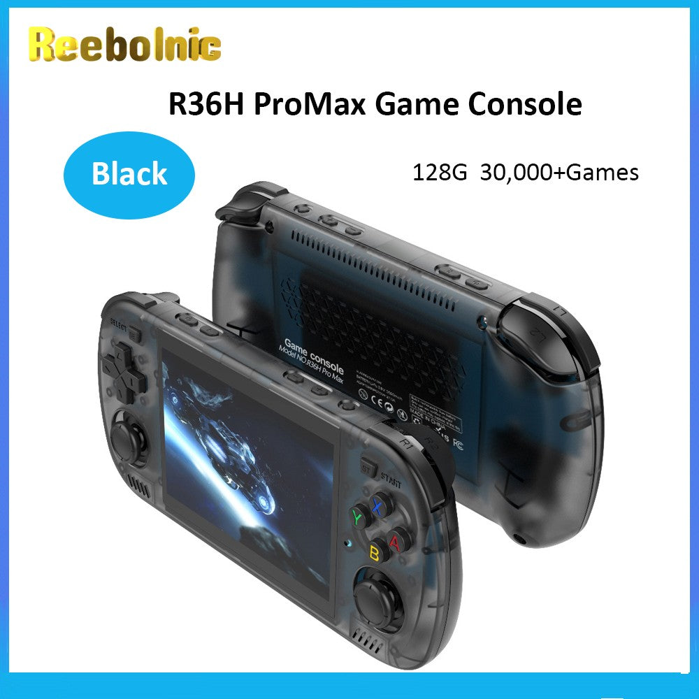 Reebolnic R36H ProMax Handheld Game Console 4.2Inch OCA Screen RK3326 Cortex A35 Arkos2.0 Retro Video Game Console Simulators