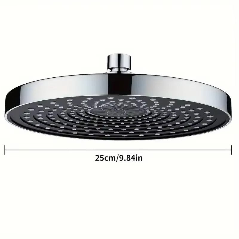 25cm Top Spray Large Water Volume Booster Shower Head Pressurized Single Head Home Bathroom Shower Head