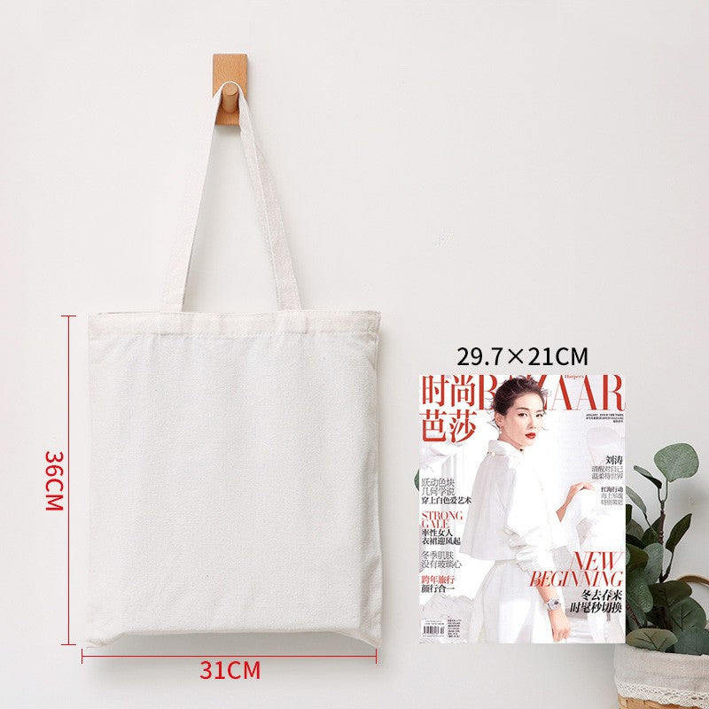 Wholesale Custom 50pcs/Lot Reusable Cotton Grocery Shopping Bags Printed logo High capacity Canvas Tote Bag