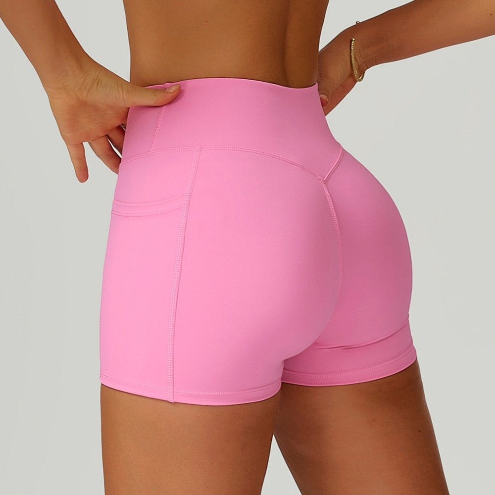 Cycling Shorts Cross Waist Head Yoga Shorts High Waist Workout Fitness Lift Butt Fitness Tights Gym Running Body Shaper Pants