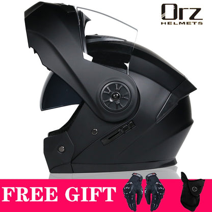 Capacete de Moto Modular Articulado para Corrida DOT Aprovado com Viseira Interna Dupla Voyage