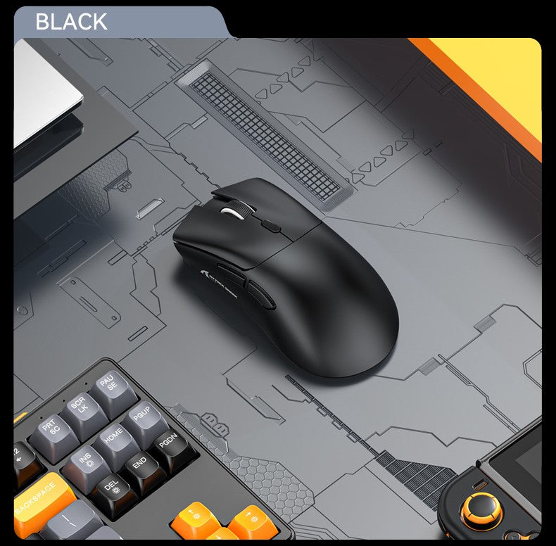 Mouse Gamer ATTACK SHARK R1 Sem Fio Leve 18000DPI PAW3311 Conexão Tri-modo Bluetooth/2.4G/USB com Macros para PC/Mac