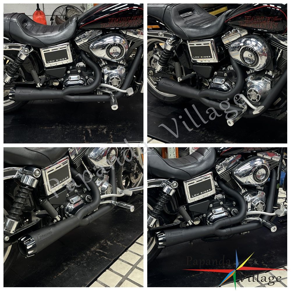 Motorcycle Full Exhaust Pipe Exhausts System Mufflers For Harley Dyna Wide Super Glide Fat Street Bob Low Rider FXDF 2006-2017