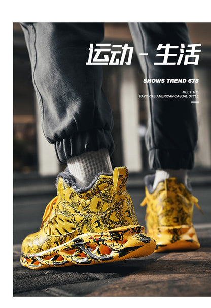 men boots 2023 New Winter Slippers Warm Men Shoes Waterproof Non-Slip Plush Sneakers Male tenis shoes Boots Men Sneakers Winter