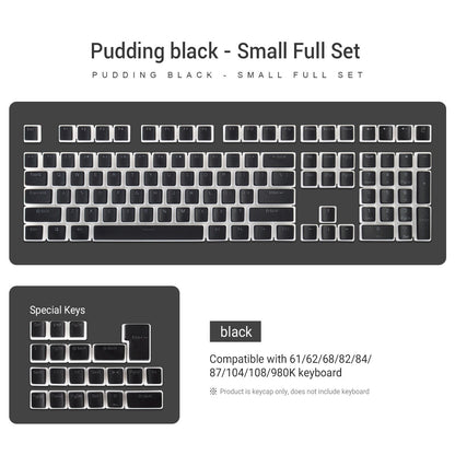 129 Teclas Pudding Keycaps Perfil OEM PBT Double Shot Keycap Para Teclado Mecânico Mx Switch Layout ISO Teclas retroiluminadas RGB