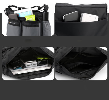 Multi-layer Pocket Design Oxford Shoulder Bag Large Capacity Men's Casual Fashion Single Shoulder Crossbody Luxury Messenger Bag
