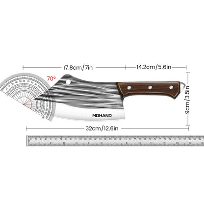 MDHAND High-carbon Stainless Steel Kitchen Knife Handmade Forged Chef  Knife Bone Chopper Traditional Cleaver Slicing Knife