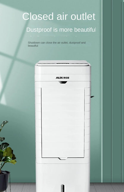 Ventilador de Ar Condicionado Portátil AUX Inovador 220V, Ventilador de Ar Frio de Uso Duplo com Funções de Aquecimento e Resfriamento A