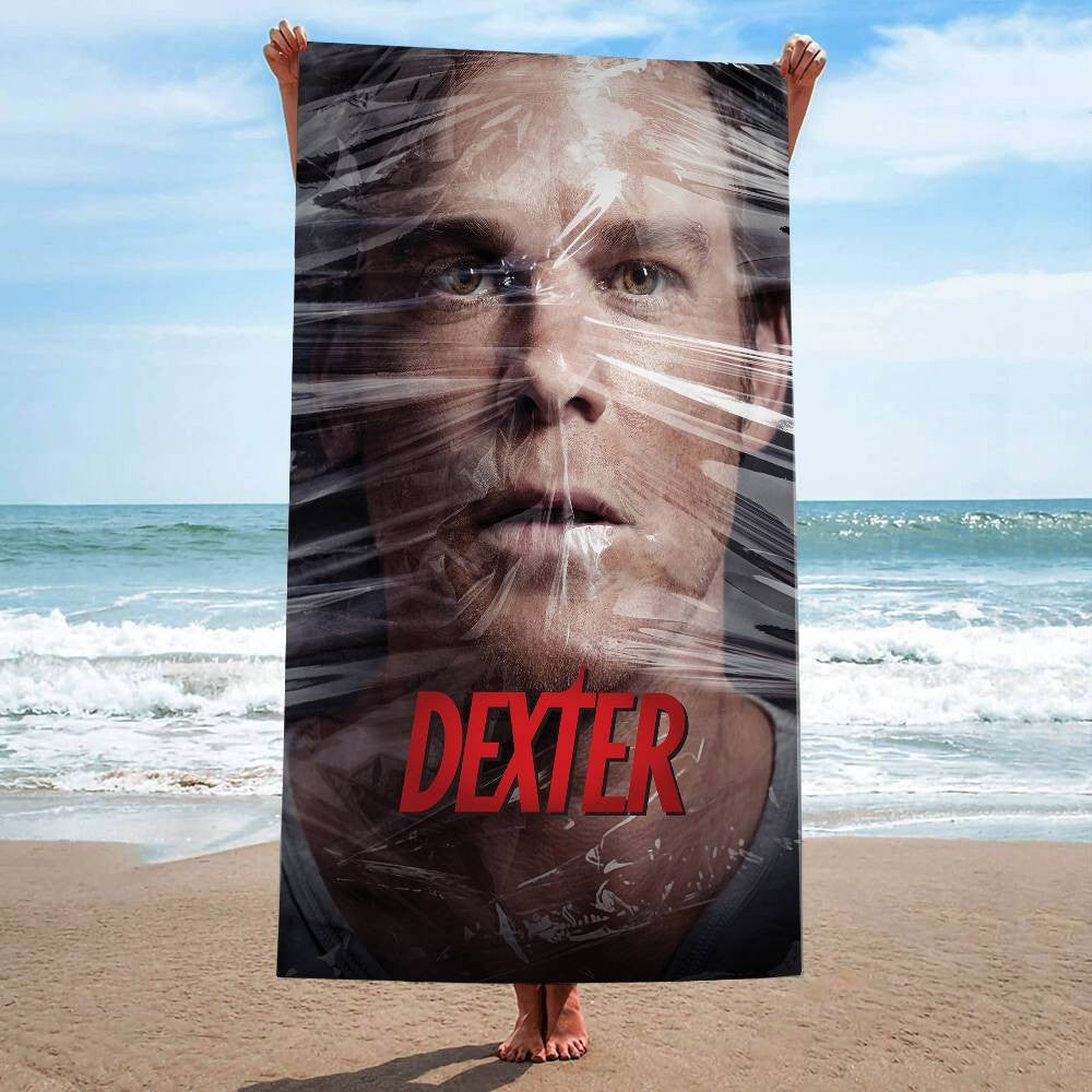 Dexter American Classic Horror Anime Microfiber Beach Towel Absorbent Quick Dry Soft Yoga Swimming Resort Mountain ClimbingTowel