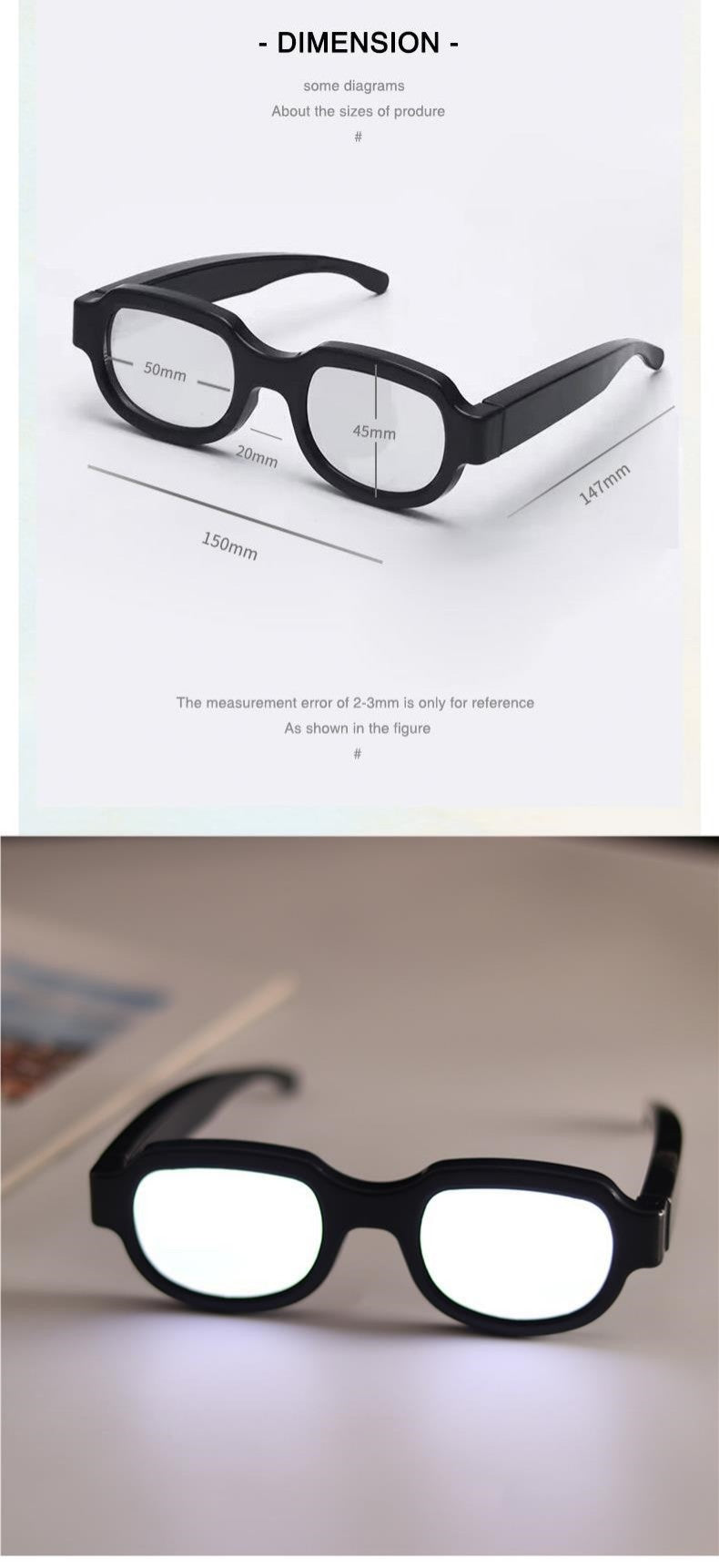 LED Tech Glasses Conan Terminator Personalised Dress Up Spooky Prom Performance Glasses for Halloween Party cosplay