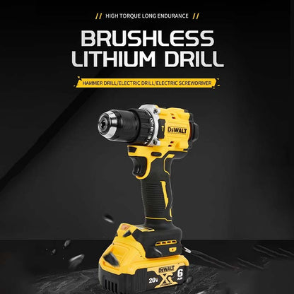 Furadeira de Impacto DeWalt 20V Original DCD805 Brushless Hummer Furadeira Elétrica Compacta Parafusadeira Ferramenta Elétrica Combo com Bateria