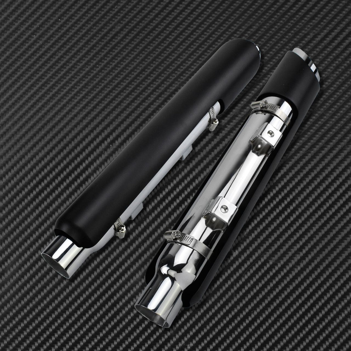 Motorcycle Slip-On Exhaust Muffler Shortshots Exhaust Pipes For Harley Sportster XL 883 Iron 1200 48 72 Forty Eight 2014-2022