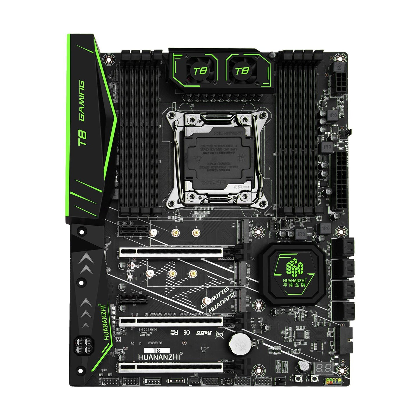 Placa-mãe HUANANZHI X99 T8 LGA 2011-3 XEON X99 compatível com Intel E5 2696 2678 2676 2673 2666 V3 com suporte a memória DDR3 RECC NVME