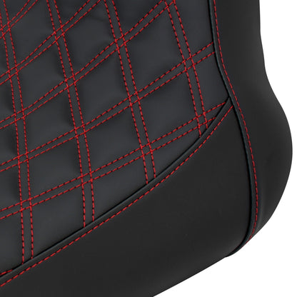Banco Solo Low Profile Para Piloto De Motocicleta Com Almofada Diamante Para Harley Softail Fatboy Breakout FLSTF FXBRS 2018-2021 2022 2023 Preto