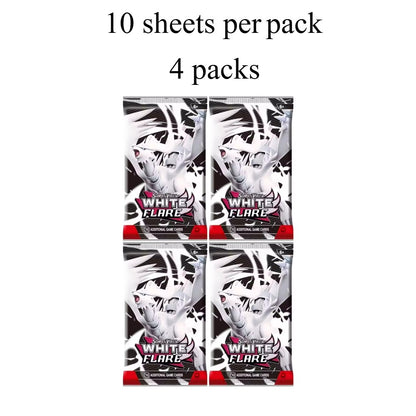 Novos jogos 4-36Pacote de Cartas Pokémon em Inglês Caixa de Booster Black Bolt White Flare Cartas de Batalha Pokémon Troca de Jogo Presente