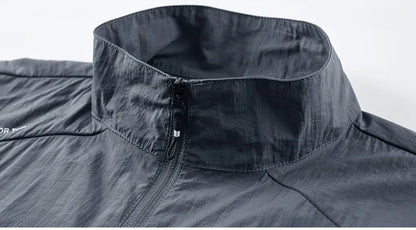 Men's Summer Skin Quick Dry Hiking Jacket Waterproof Sun UV Protection Coats Men Outdoor Sports Fishing Camping Running Jacket