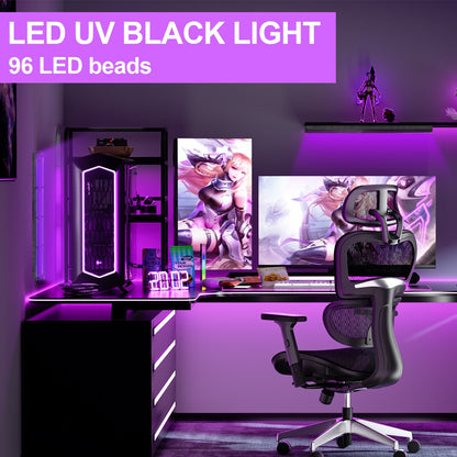 UV Black Light Lamp UV Floodlight With Magnetic LED Indoor Decor Party Atmosphere Table Lamp UV Light Halloween Party