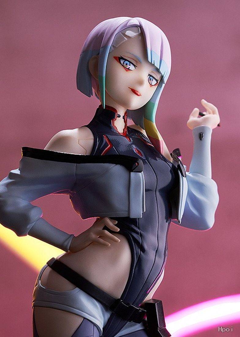 22CM Anime Game Cyberpunk: Edgerunners Lucy Figure Standing doll Anime Model Toys Gift Doll Collection Decoration PVC