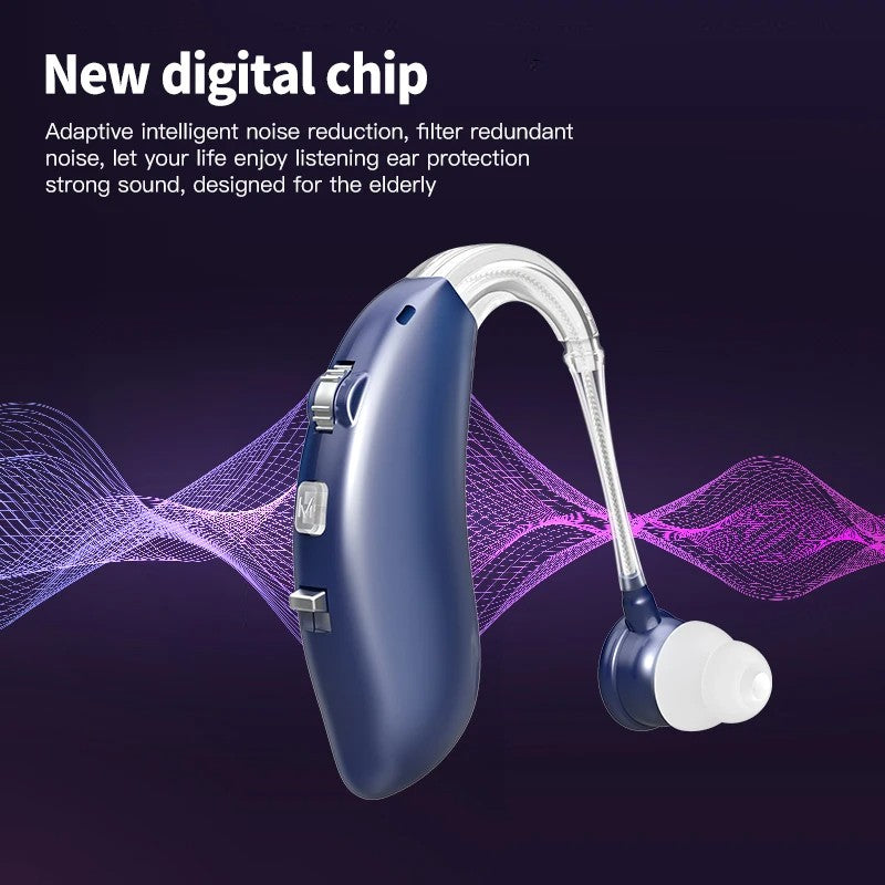 Newest Bluetooth Hearing Aid Rechargeable BTE Ear Hearing Aids for The Elderly Audifonos Sound Amplifier for Deafness