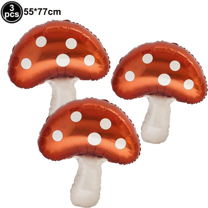 Cartoon Animal Standing Squirrel Balloon Pinecone Shaped Aluminum Film Balloon Forest Theme Baby Shower Birthday Party Decor
