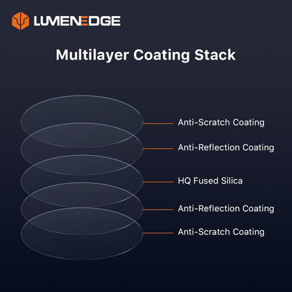10pçs Janelas de Proteção a Laser LUMENEDGE 27.9*4.1 30*5 37*7 Lente de Sílica Fundida 1064nm para Cabeçote Laser Raytools/WSX/Precitec