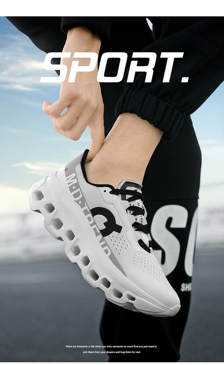 Tênis Masculino com Amortecimento para Corrida Tênis Esportivo Leve Casual Masculino Antiderrapante Tênis Esportivo para Viagens ao Ar Livre Caminhada