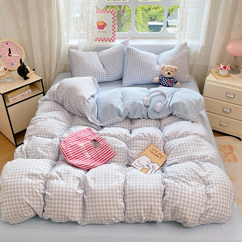 Pre-Washed Microfiber Duvet Cover Set with 2 Pillowcases - Ultra Soft Wrinkle-Resistant Bedding Set, Hypoallergenic & Breathable