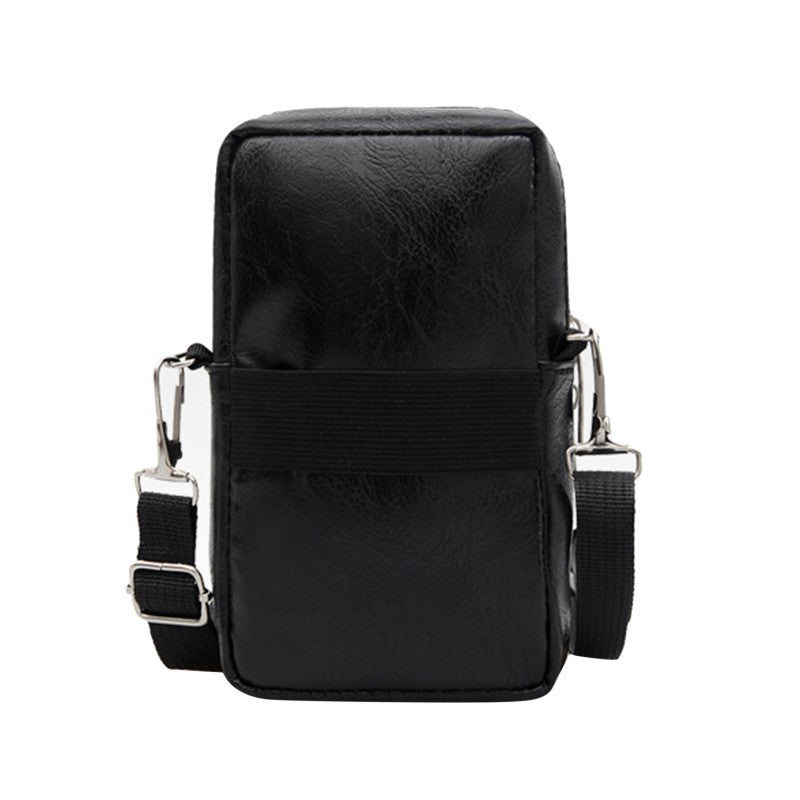 Men'S Shoulder Bag Multi-Function Leather Messenger Casual Crossbody Bags High Quality Male Purse Phone Chest Pack