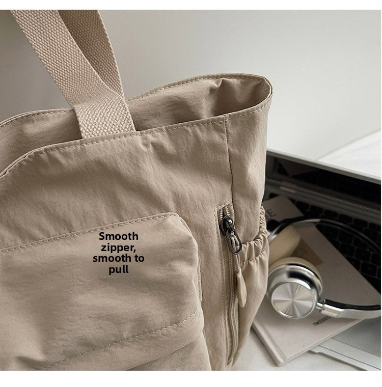 Stylish Nylon Canvas Shoulder Bag for Women Spacious Top Handle Bag Tote Casual  Comfortable and Versatile Texture Commuter Bag