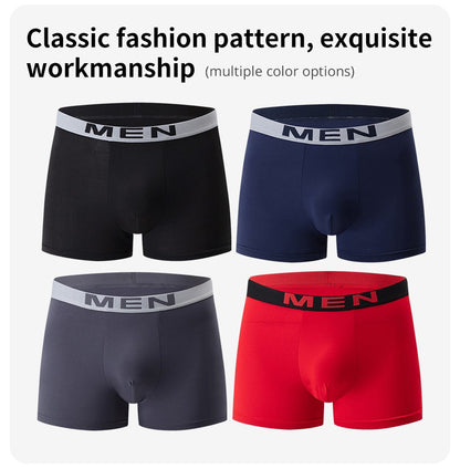 4/10 Piece Men's Black Fashionable Sexy Simple Underwear Boxer Shorts Plus Size Comfortable Versatile Casual Sports Beach Shorts