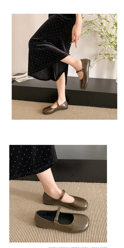2025 New Elegant Comfortable and Versatile Woman Round Toe Lady Barefoot Flats Elegant Soft Sole Ballerina Party Mary Jane Shoes