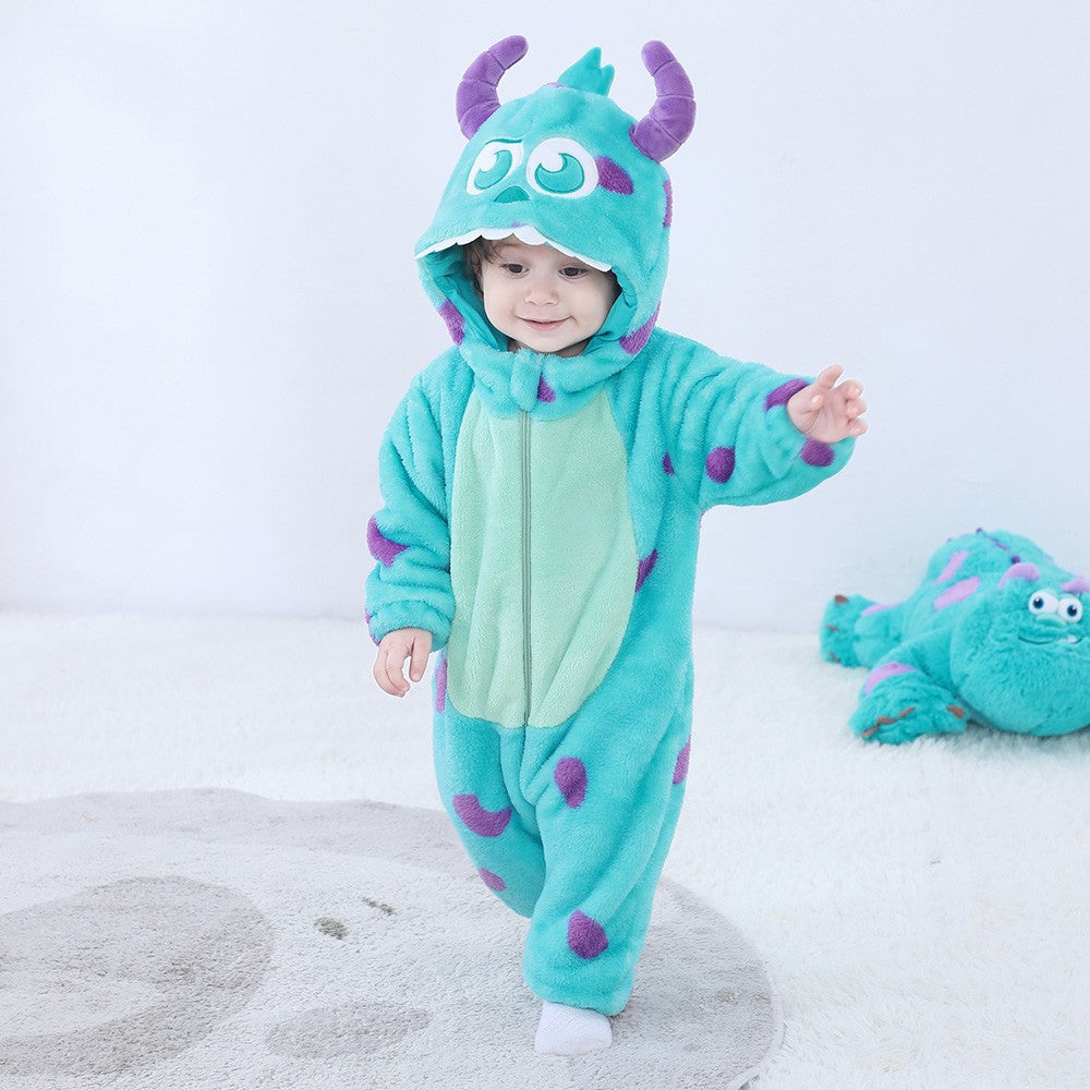 Boys Girls Costume Cute Animal Onesie Halloween Cosplay Outfit Festival Party Jumpsuit Kigurumis Winter Warm Clothes