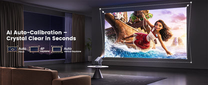 IWIMIUS 4K Projector Netflix Officially 800ANSI Native 1080P Auto Focus & Keystone 30000 lumens BT5.2 WIFI6 Portable 360° Rotate