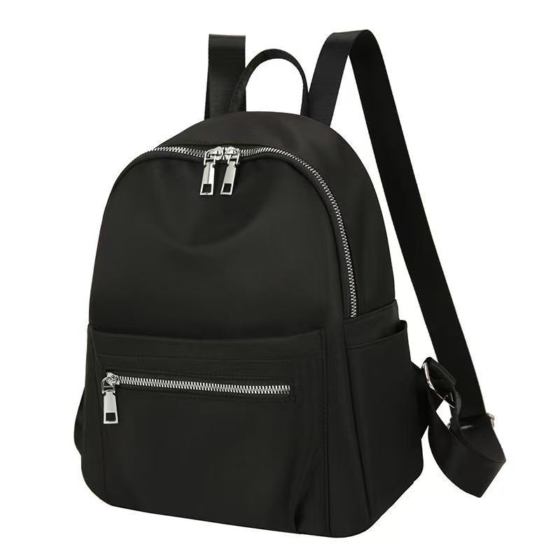 New style women's and men's dual-shoulder backpack, fashionable and versatile for travel, pure color, casual design