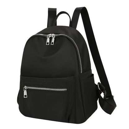 New style women's and men's dual-shoulder backpack, fashionable and versatile for travel, pure color, casual design