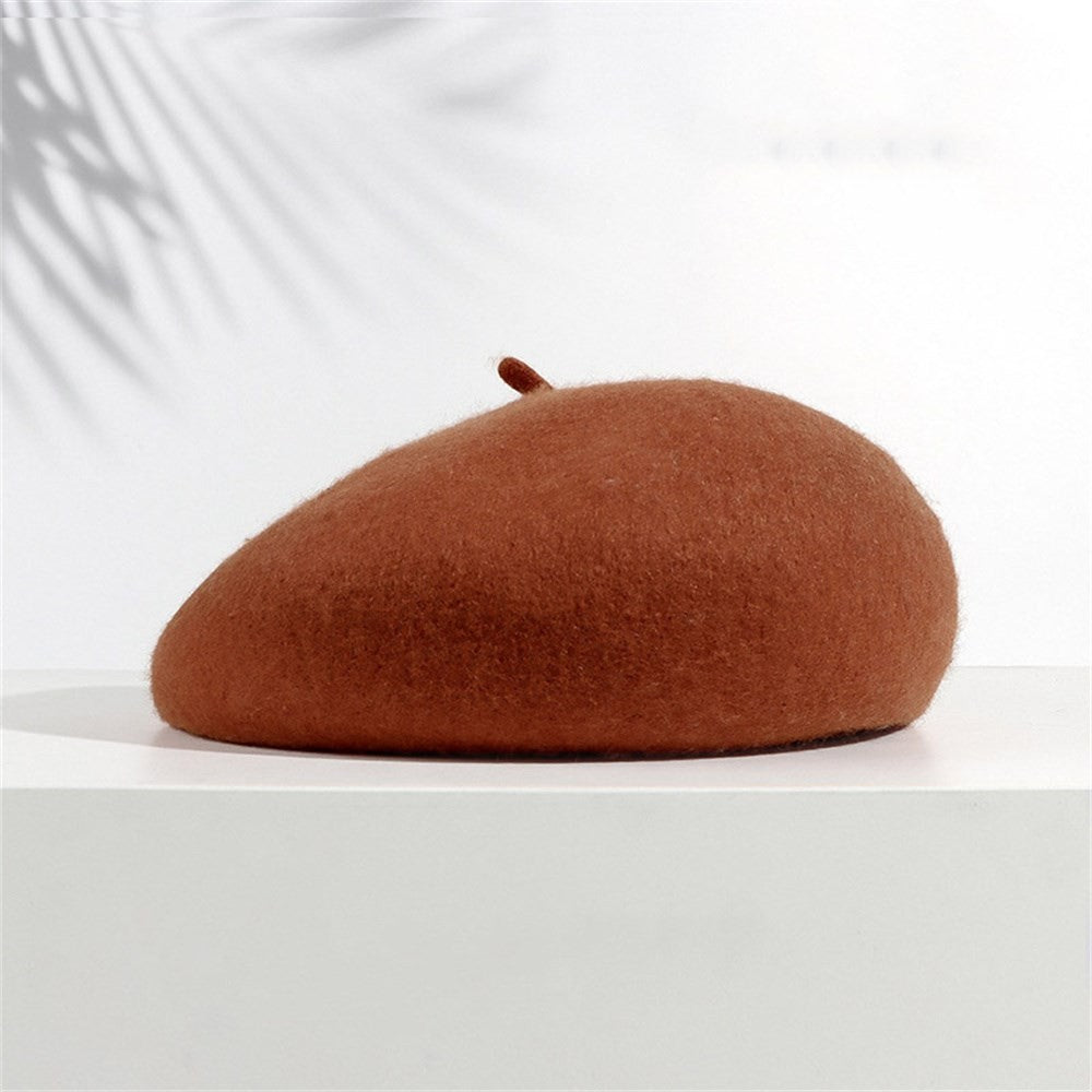 Boina Quente Multicolorida de Lã Grossa Inverno Outono Artista Retrô Francesa Lisa Chapéu de Pintor Para Mulheres Meninas Gorros Quentes Para Caminhada ao Ar Livre