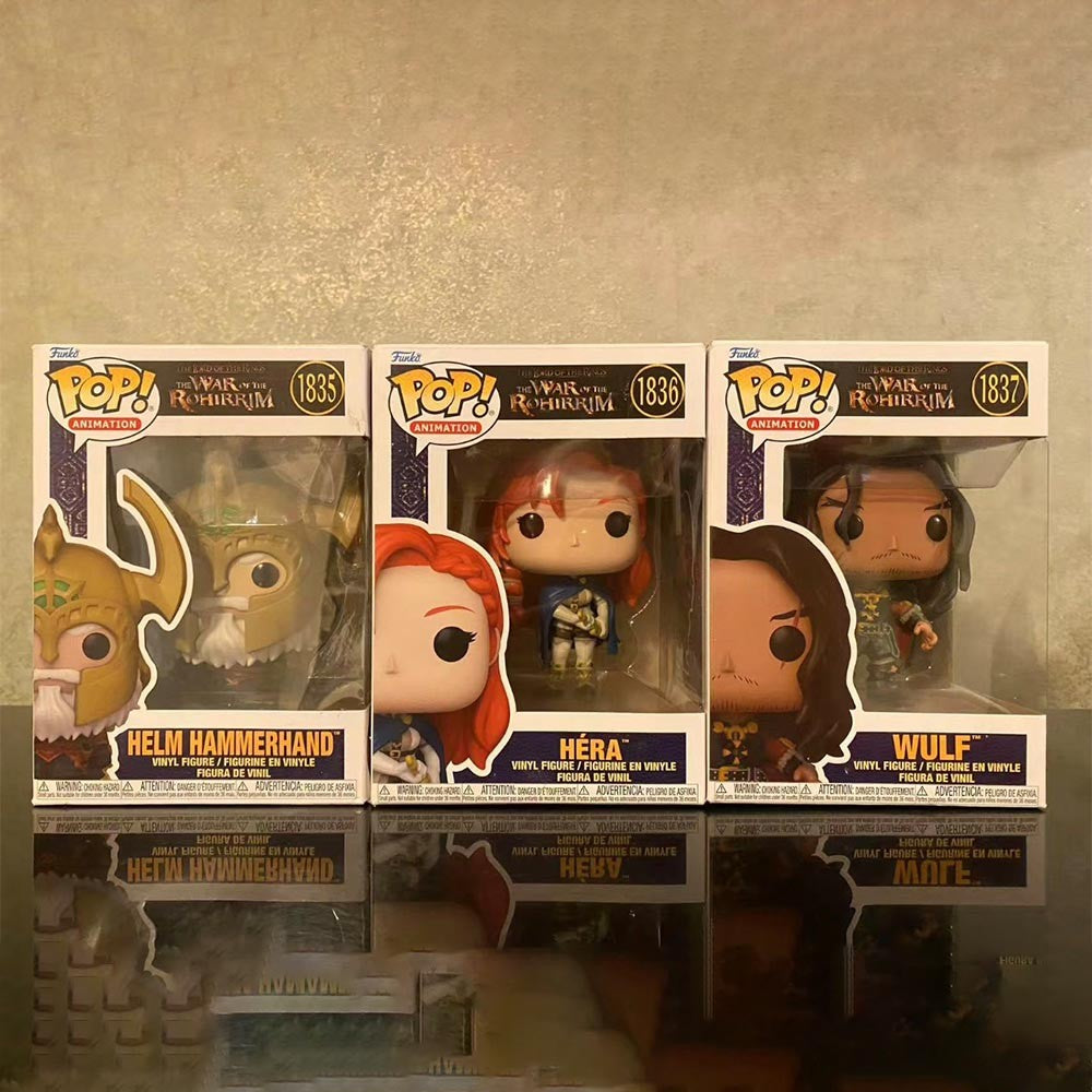 Funko Pop The War Of The Rohirrim Hera Modelo O Senhor Dos Anéis Action Figure Wulf Enfeites Gimli Boneca Gimli Brinquedo Presente