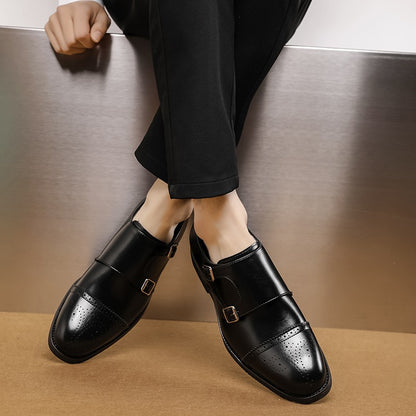 2024 New Men Formal Italian Brand Business Shoes Men Brogue Shoes Oxford Leather Coiffeur Wedding Dress Elegant Shoes for Men