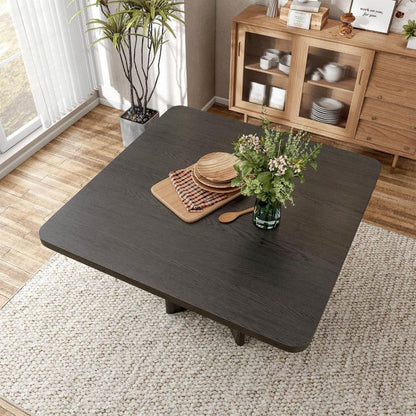 Selyra Modern Solid Wood Square Counter Height Dining Table, 54-inch, Seats 8, Easy Assembly